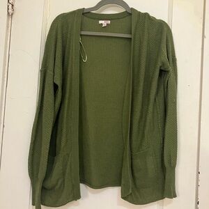 Army Green Cardigan Sweater Bongo Women’s Medium